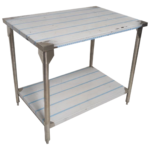 MESA DE TRABAJO CENTRAL CON ENTREPAÑO